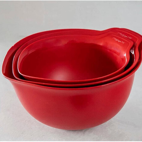 Bowls Antideslizantes Set 3 Piezas Rojo KitchenAid Bowls Antideslizantes Set 3 Piezas Rojo KitchenAid