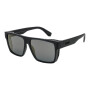 Lentes de sol De Tr90 Cuadrado Flap Espejado/Marrón