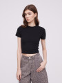 Remera Flored Negro