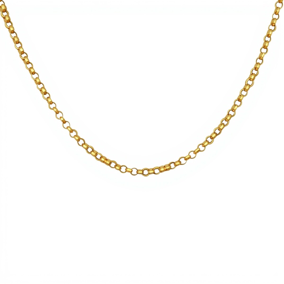 Cadena oro Rolo-Oro bajo -Sin Piedra-CD8051 - sinpiedra 