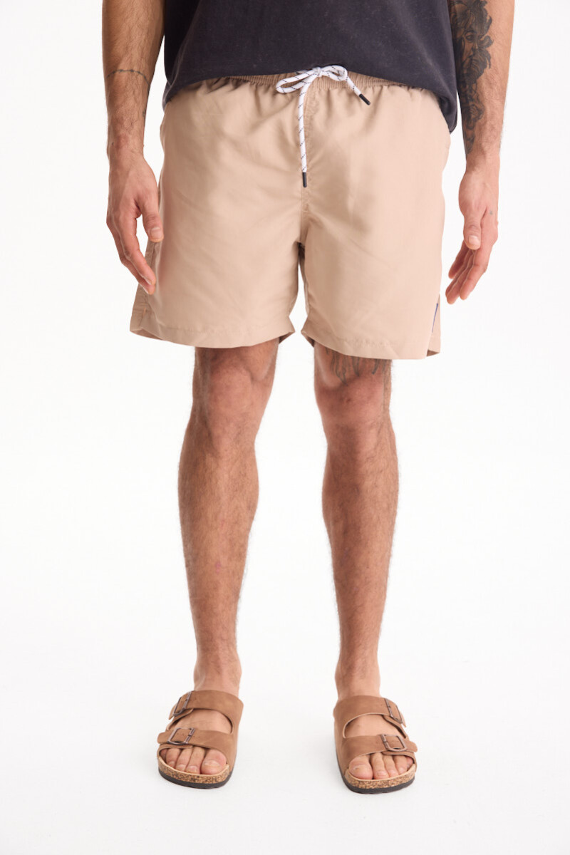 Short De Baño Tide Beige