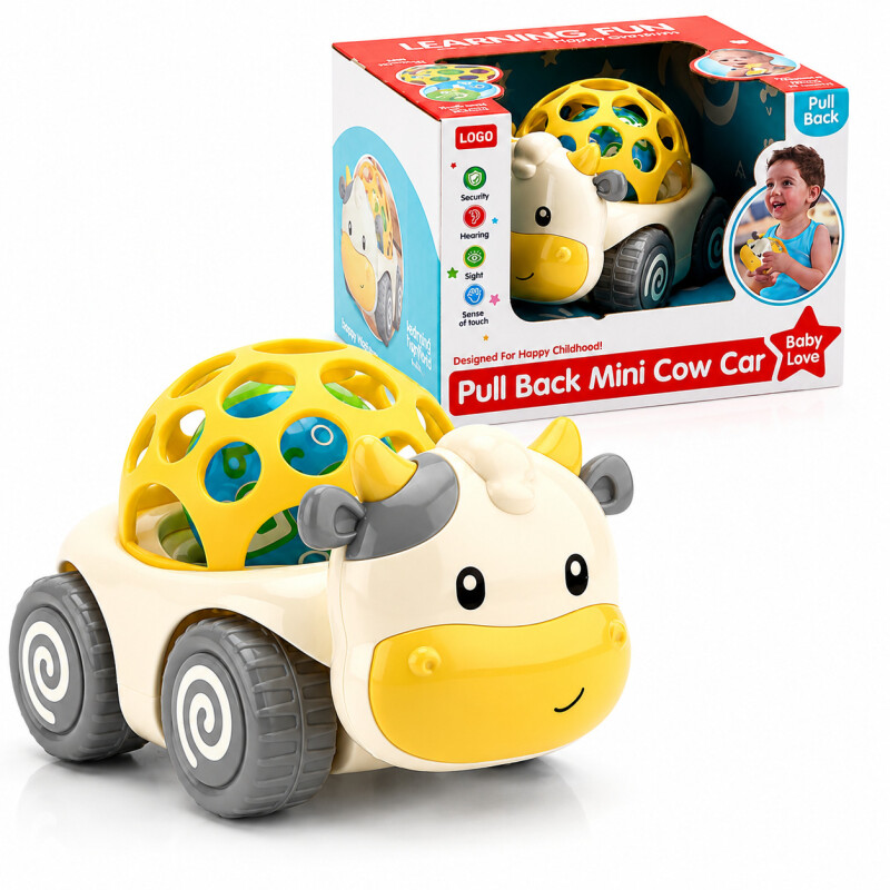 Auto Vaquita Juego Juguete Infantil De Arrastre Didáctico Auto Vaquita Juego Juguete Infantil De Arrastre Didáctico