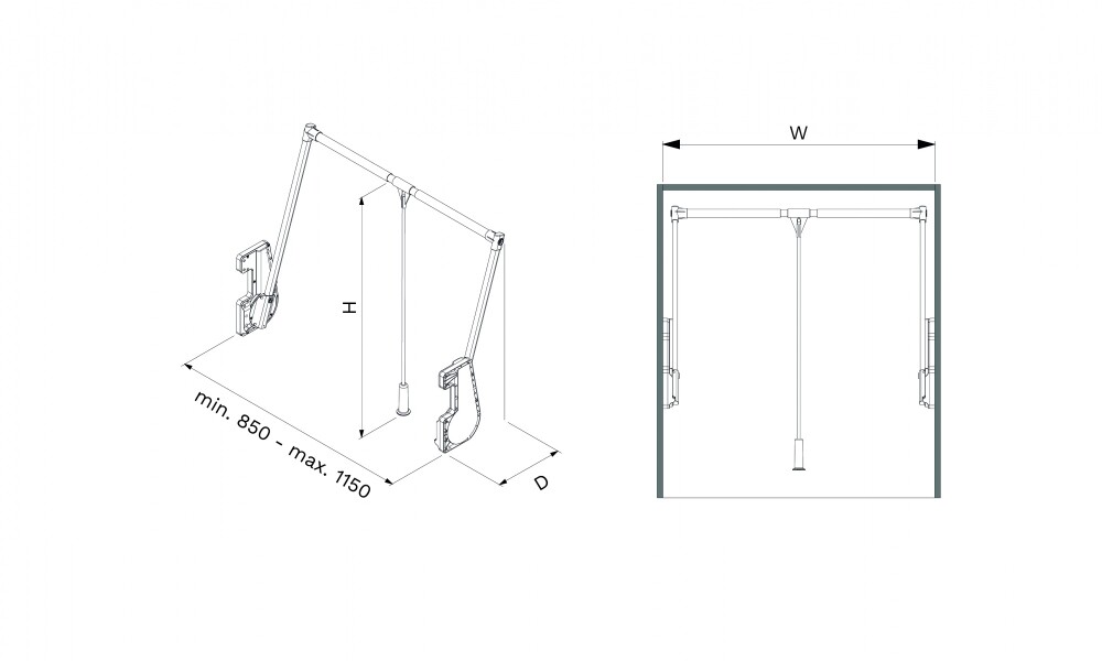 Perchero abatible ancho regulable S-6012-A Perchero Abatible Ancho Regulable S-6012-a