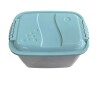 Caja Organizadora rectangular mediana de plástico con trabas - RAINHA Caja Organizadora rectangular mediana de plástico con trabas - RAINHA