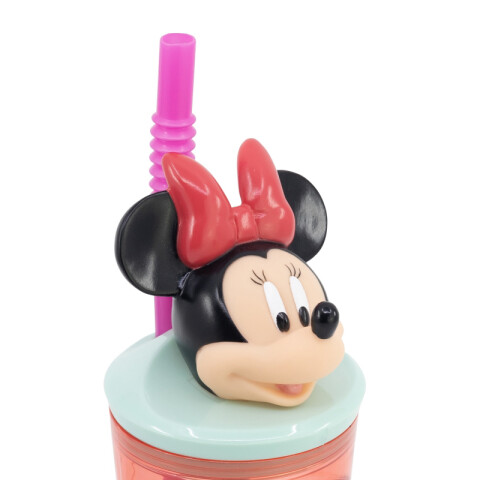 Vaso Alto con Forma 3D 18 cm 360ml Minnie