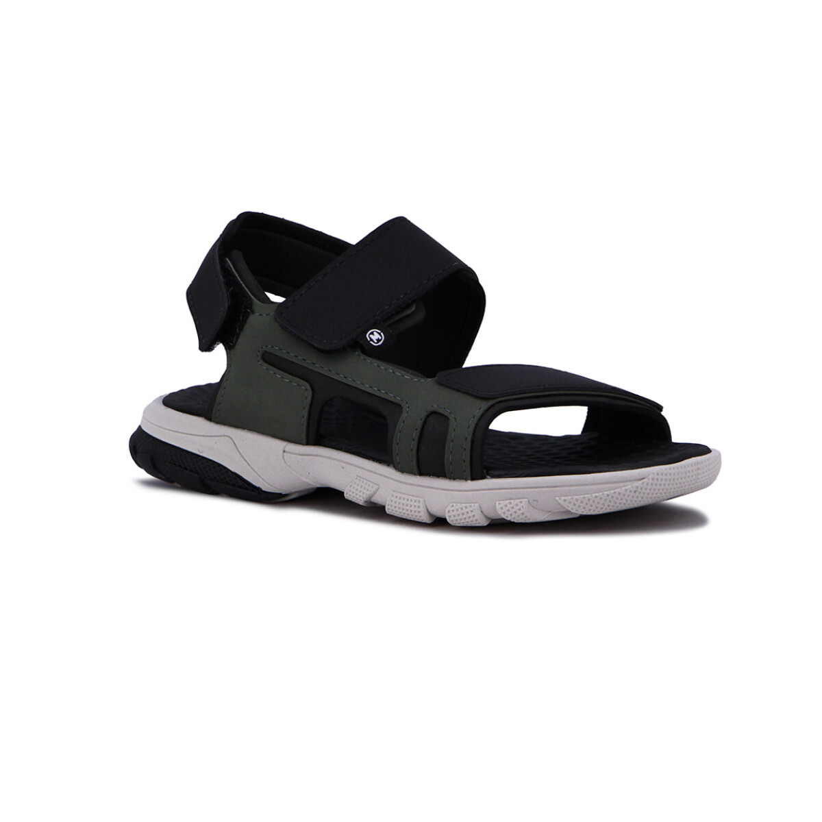 Molekinho Sandalia Dos Tiras C/ Velcro - Oliva-negro 