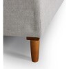 Sofá 3 Cuerpos Lineas Rectas Base/Patas Madera Clara Tela Cruda Sofá 3 Cuerpos Lineas Rectas Base/Patas Madera Clara Tela Cruda