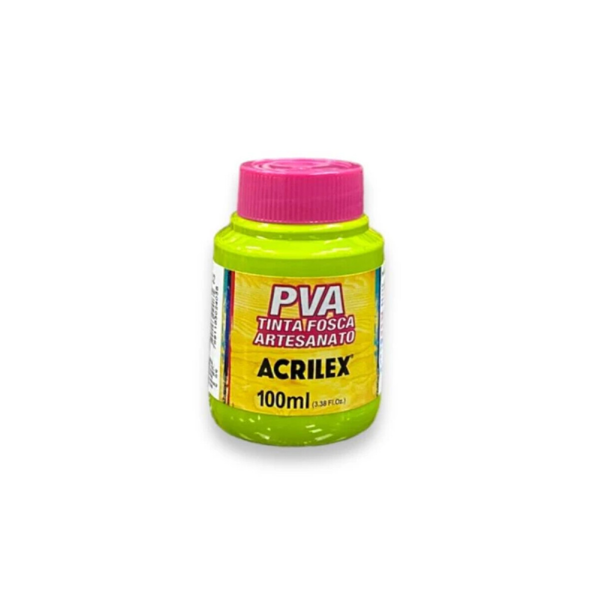 Pintura para Artesanía Acrílica Acrilex 100 ml (Tonos Verdes) - 802 Verde Manzana 
