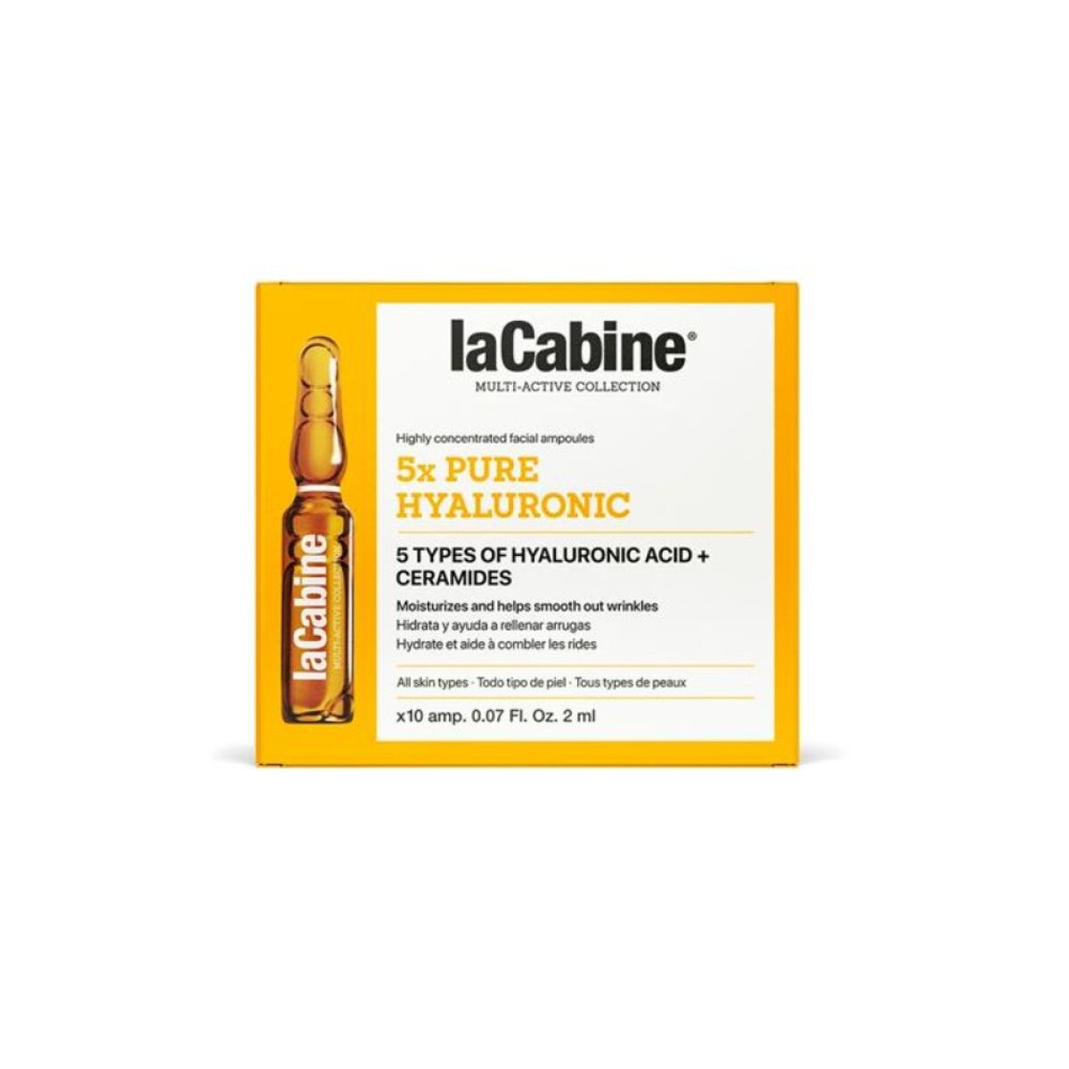 Ampollas 5× Hialurónico Puro 10 x 2 ml. 