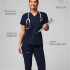 Top Method Scrub Top Mujer Navy