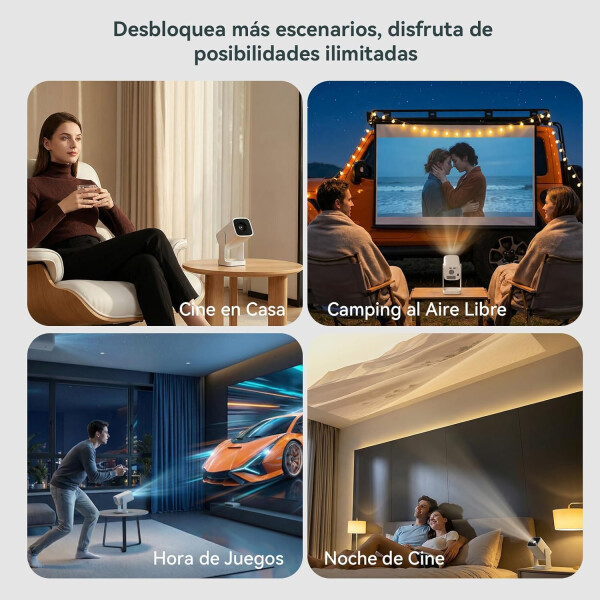 Proyector Wanbo Cube 1 Android Tv 1gb Ram 8gb VERDE