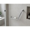 Agarradera en angulo con jabonera acero inox.DMC Agarradera En Angulo Con Jabonera Acero Inox.dmc