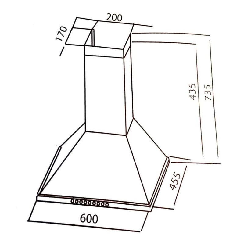 Campana Extractora Thompson Modelo 60t Negra Campana Extractora Thompson Modelo 60t Negra