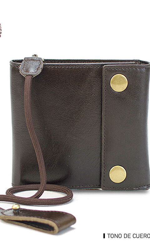 BILLETERA CUERO HEBE CAFÉ