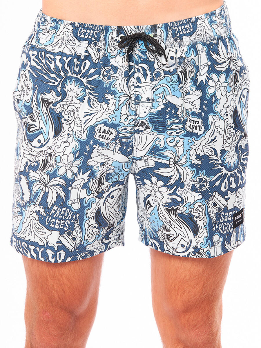 SHORT ZASKE TEEN RUSTY - Azul 