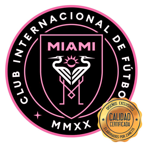 Lámina Inter Miami Escudo Red.