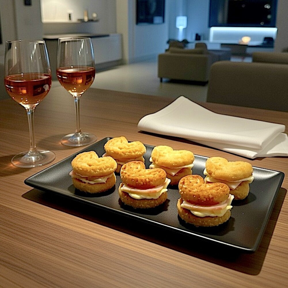 6 Palmitas de Jamón y Queso 6 Palmitas de Jamón y Queso