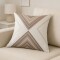 Funda de almohadones lisa 43 x 43 cm RAYAS BEIGE