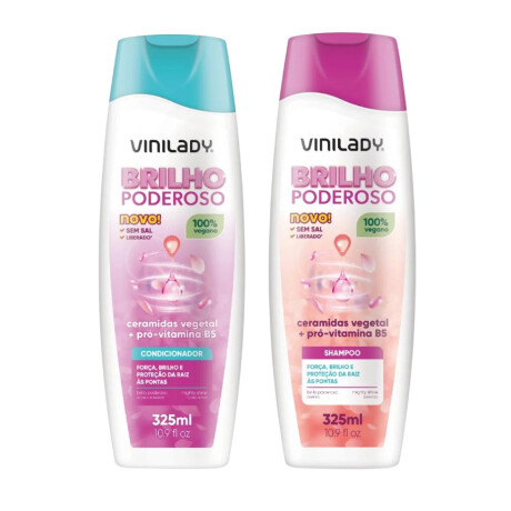 KIT SHAMPOO VINI LADY 325 ML + ACO 325 ML BRILLO PODEROSO KIT SHAMPOO VINI LADY 325 ML + ACO 325 ML BRILLO PODEROSO
