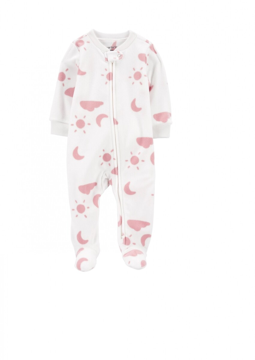 Enterito Carters Micropolar Blanco rosa soles 
