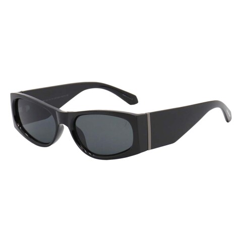 Lentes De Sol De Policarbonato Cuadrado Anitta Gradiente/Negro