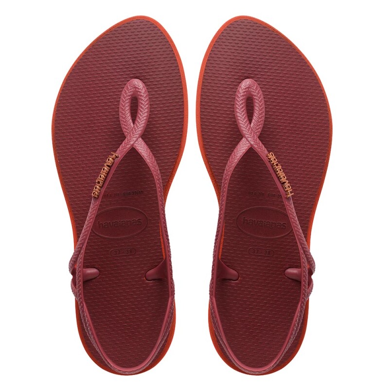 Sandalias Havaianas Luna Point Mujer Amaranto/naranja Sunset