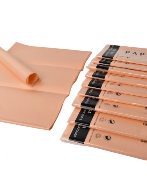 Pack x 10 - Papel seda 50 x 66 cm SALMON