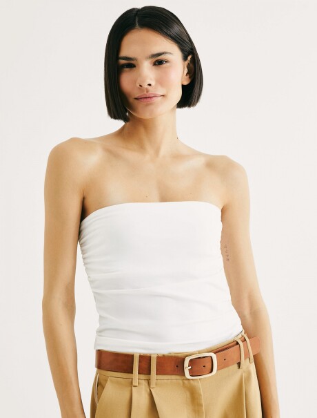 TOP SIN TIRANTE BLANCO