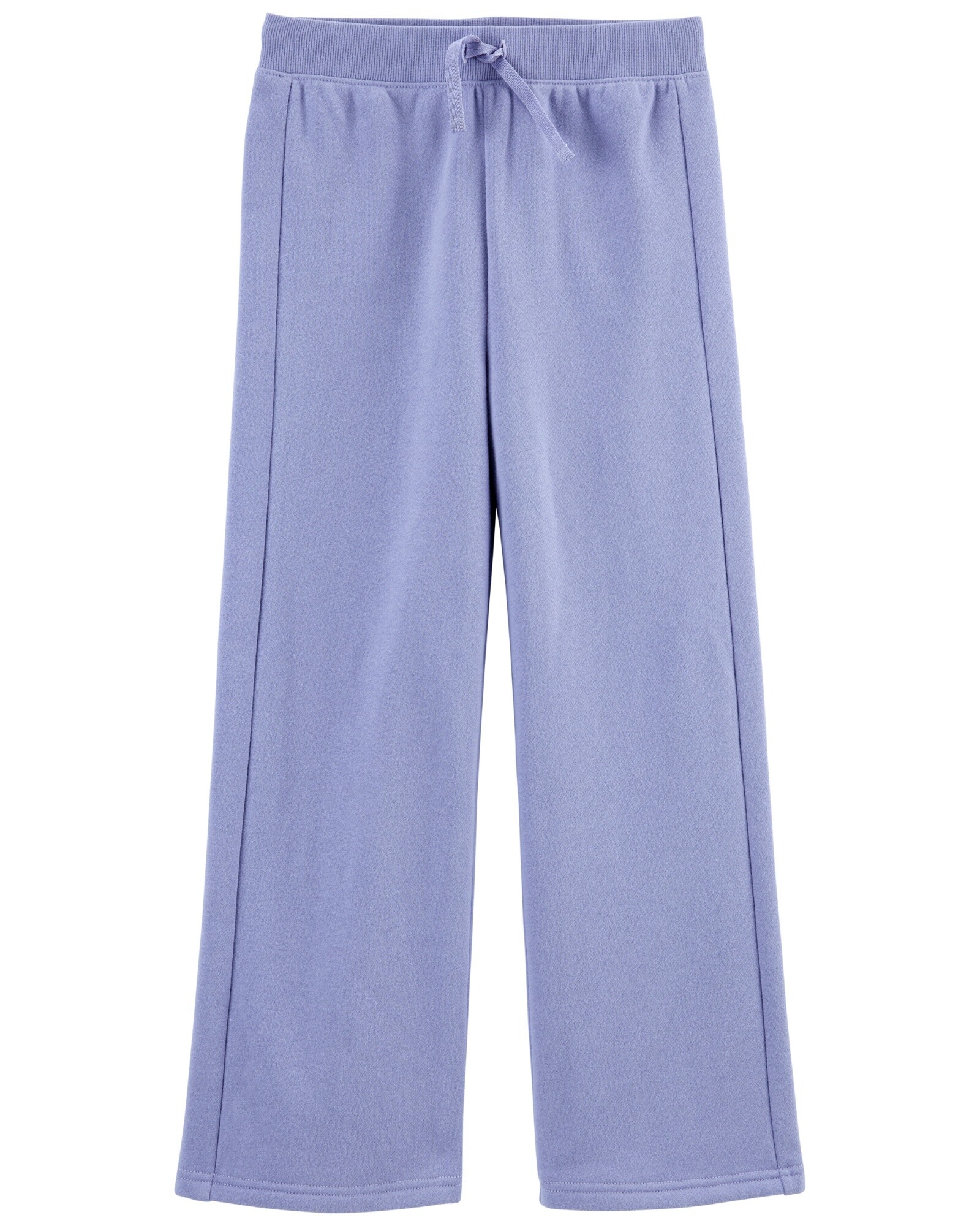 Pantalón de algodón con felpa con pierna ancha 0