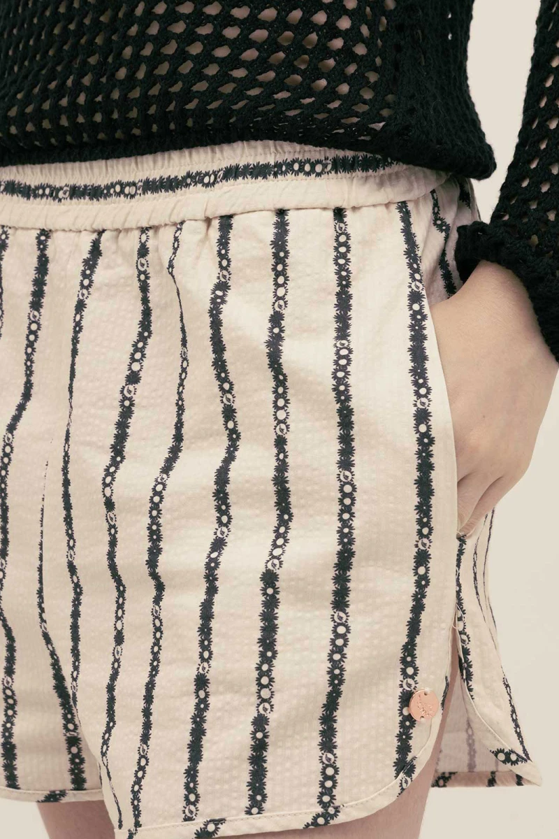 MICHU SHORTS Floral Stripe