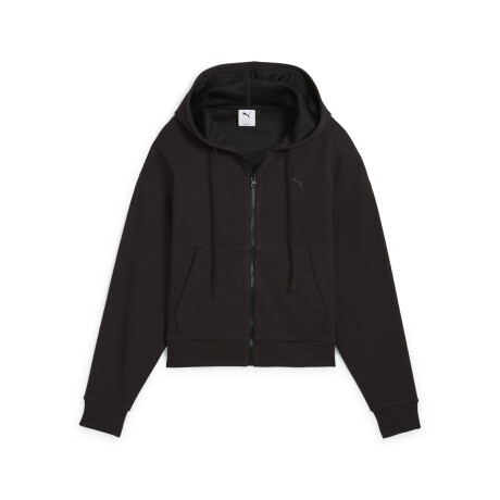 HER Comf.Crop full-zip Hoodie 68505601 Negro