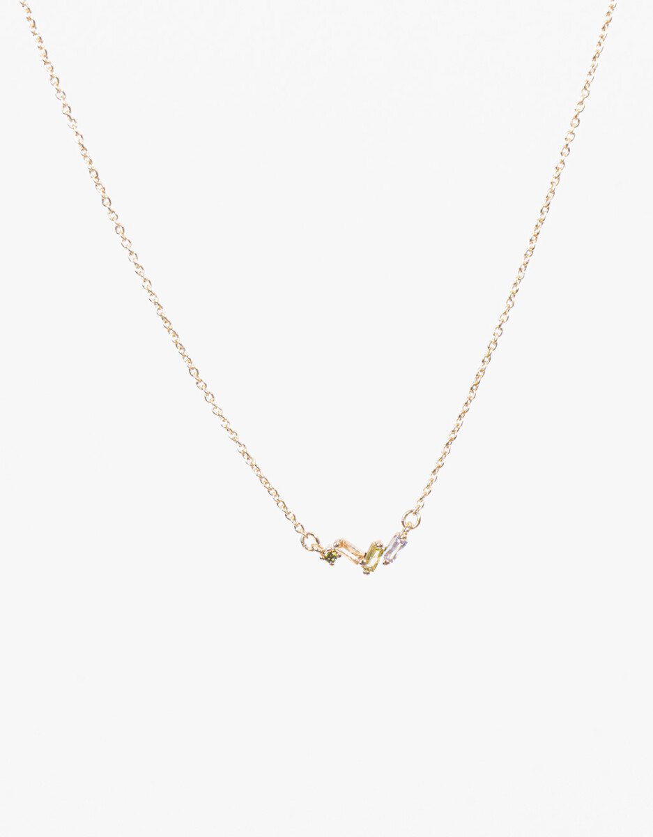 Collar Con Dije Cubic Zirconia 