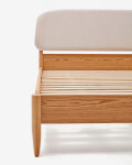 Cama Octavia madera contrachapada de fresno y cabecero tapizado blanco FSC Mix Credit 180x200cm Cama Octavia madera contrachapada de fresno y cabecero tapizado blanco FSC Mix Credit 180x200cm