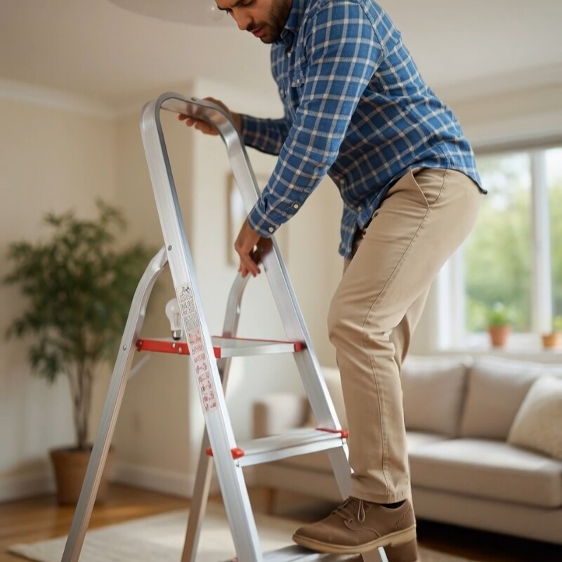 GALOX ESCALERA ALUMINIO FAMILIAR PANTHER 4 ESCALONES Galox Escalera Aluminio Familiar Panther 4 Escalones