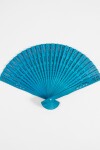 Abanico Madera turquesa
