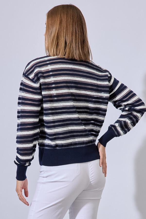 Cardigan Marine AZUL/MULTI