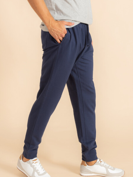 Pantalón deportivo con puño Azul Marino