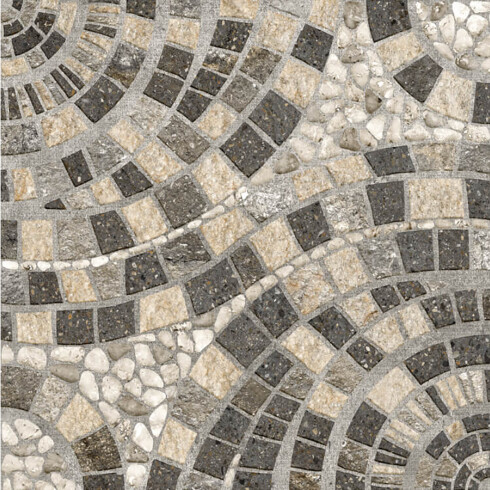 CERAMICA PISO ANTIDESLIZANTE GRIS PIEDRAS EXTERIOR 56X56 GAMAS DE GRIS