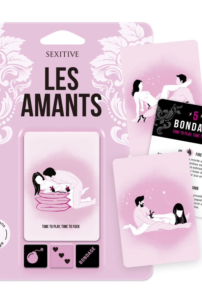 Les Amants: juego de cartas con dados rosa