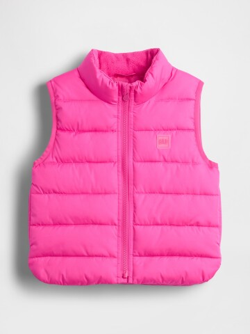 V-FRCH PUFFER VEST PHOEBE PINK