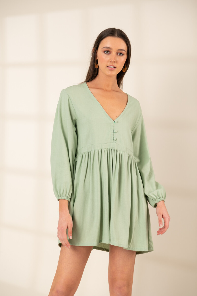 VESTIDO MALAGA - VERDE MENTA 