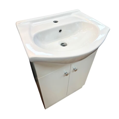 Mueble de pie 2 puertas blanco 50x47x85 cm Mueble De Pie 2 Puertas Blanco 50x47x85 Cm