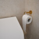 PORTA ROLLO METALICO MATE DE LA LINEA MODENA COLOR DORADO DORADO-BRUSHED GOLD