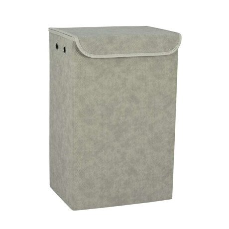 Cesto P/Ropa Plegable C/Tapa 38X28Xh60Cm Pu Gris