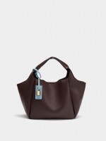 Bolso Tote Con Penduro marron