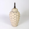 ANFORA CERAMICA BEIGE COMB 16X36CM Unica