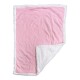 Frazada infantil en franela y corderito 75x100cm Liso Rosa