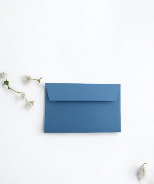Sobre color 120 grs 6,5x10 cm. AZUL