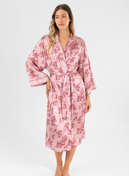 Animal jouy robe Rosado