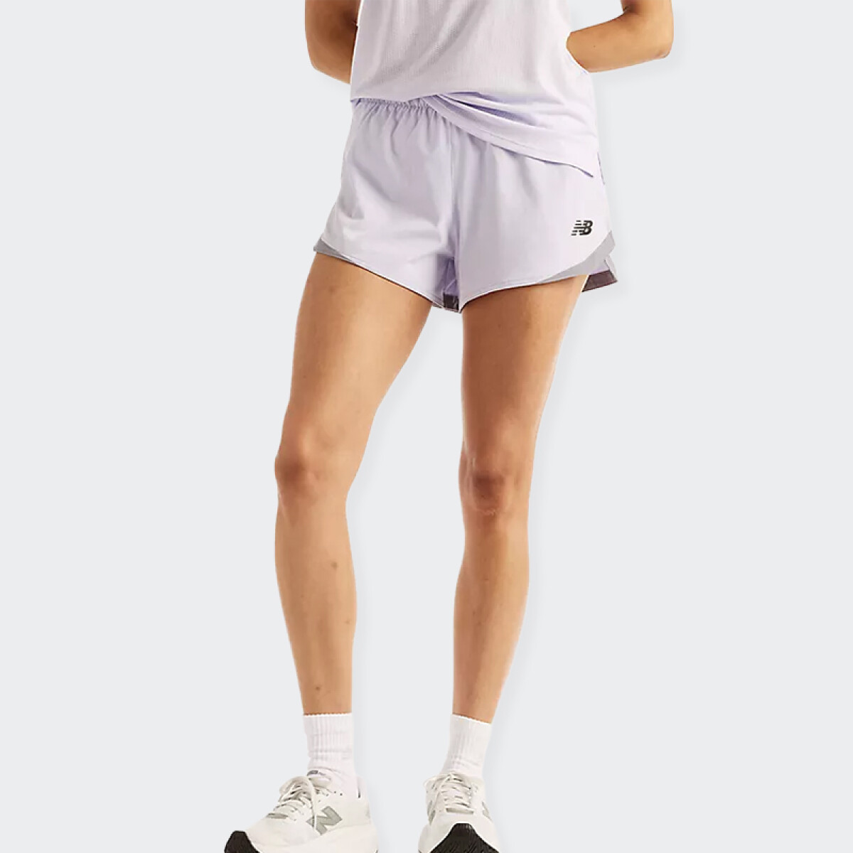 Short New Balance Essential 3 Pulgadas - Violeta 